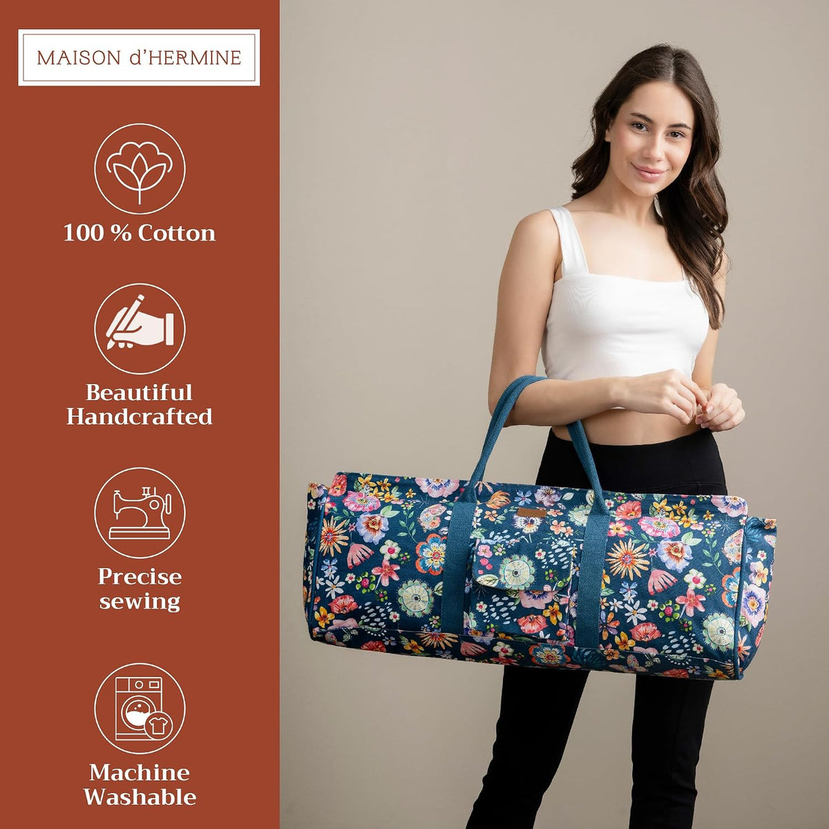 Maison d' Hermine Yoga Mat Duffle Bag Gym Tote Yoga Mat Carry Bag