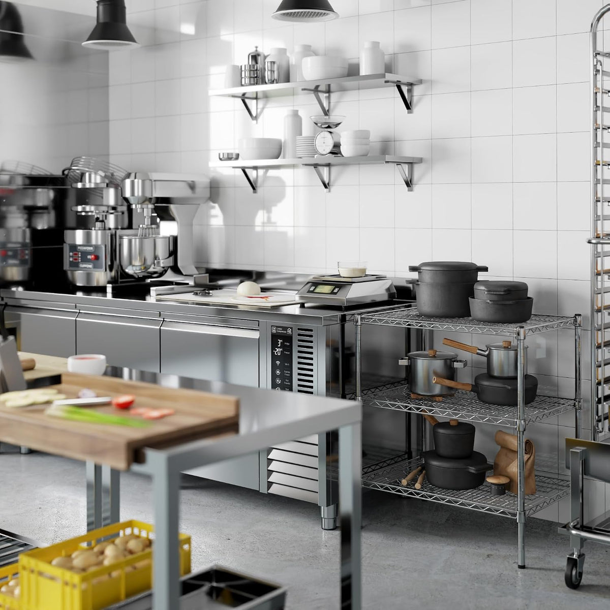 21" Deep x 30" Wide x 34" Height Wire Shelving Kit | 3-Tier | NSF Commercial Storage Rack Unit
