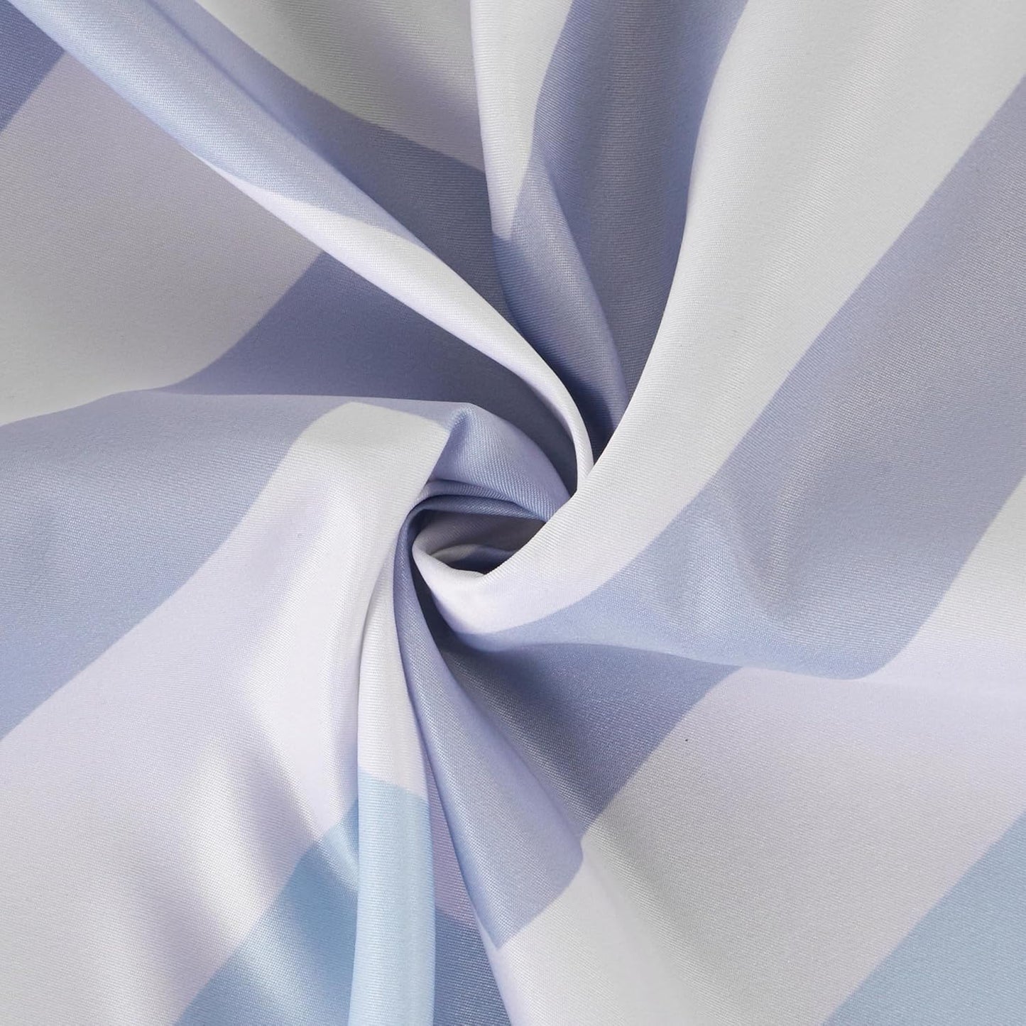 Amazon Basics Bathroom Shower Curtain, Water Resistant Fabric with Weighted Hem, Grommets & Hooks, Machine Washable, 72"x72", Blue Ombre Chevron