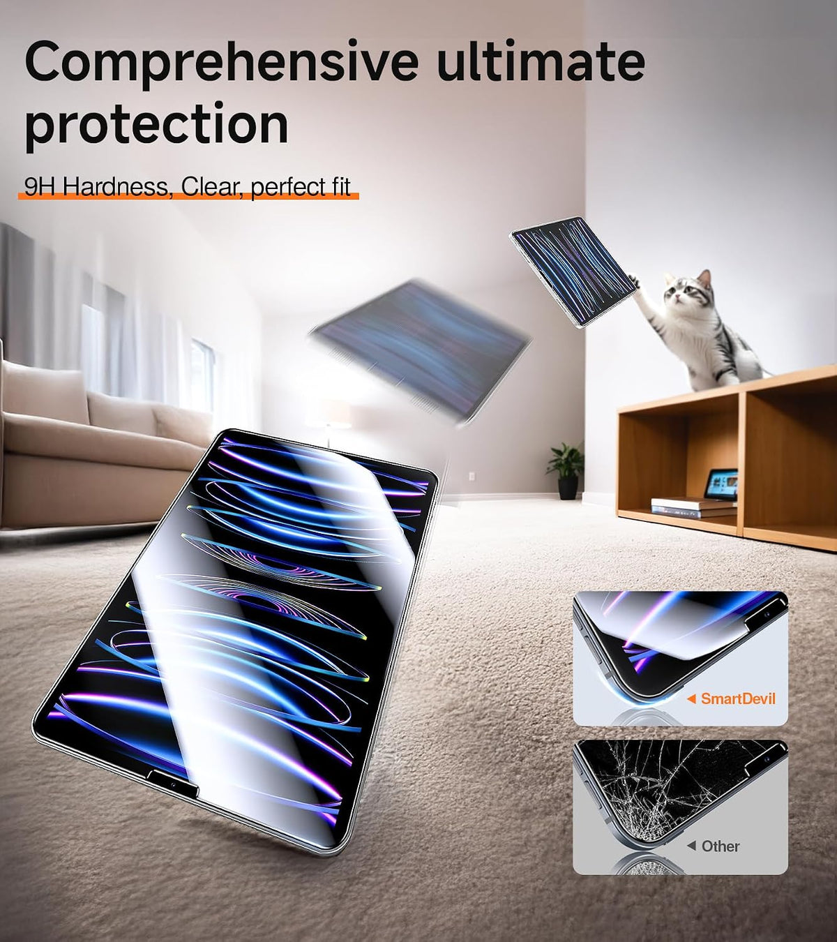 SMARTDEVIL 2 Pack Screen Protector for iPad Air 5th/4th (2022/2020)