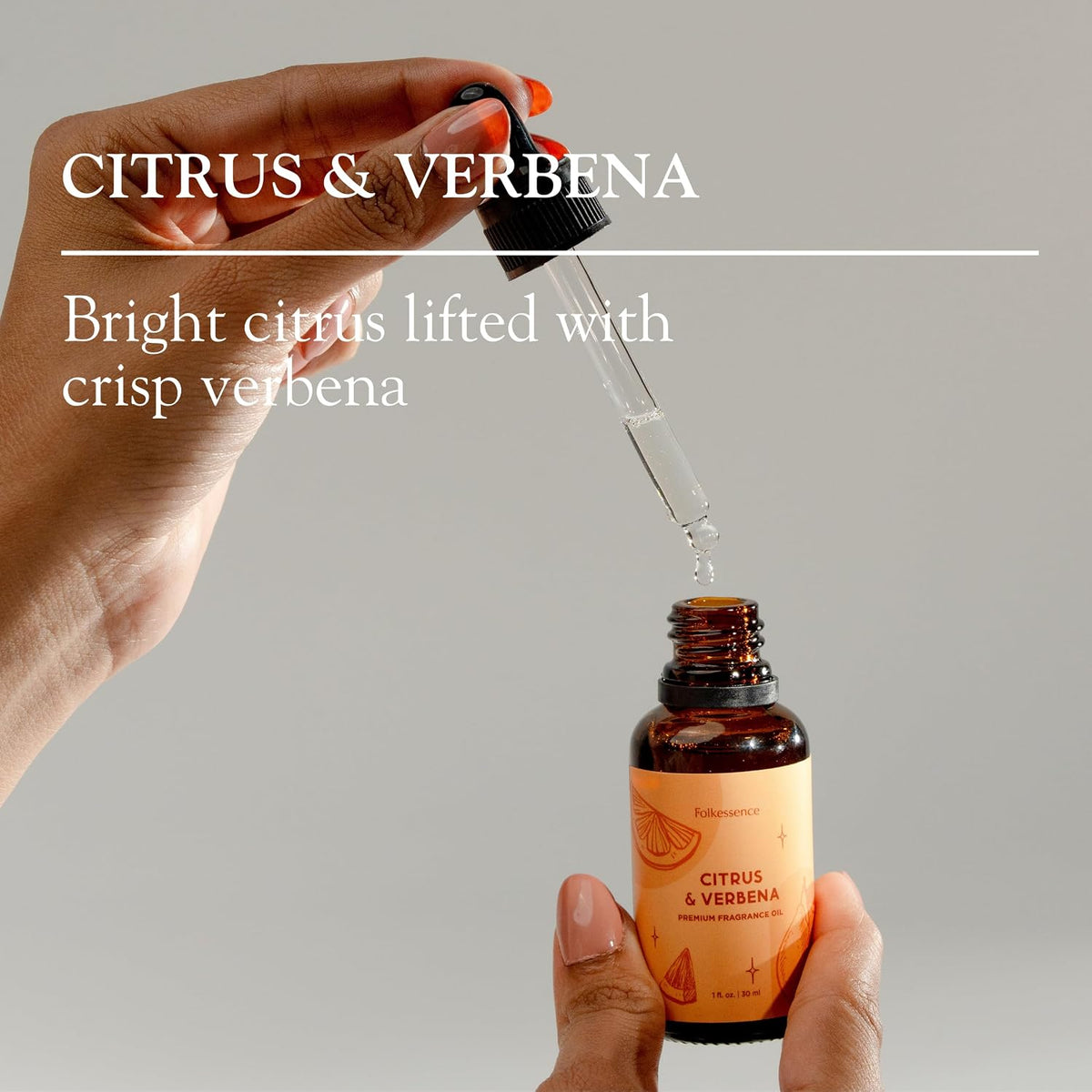 Folkulture Citrus & Verbena Essential Oil Blend for Diffusers, 30ml