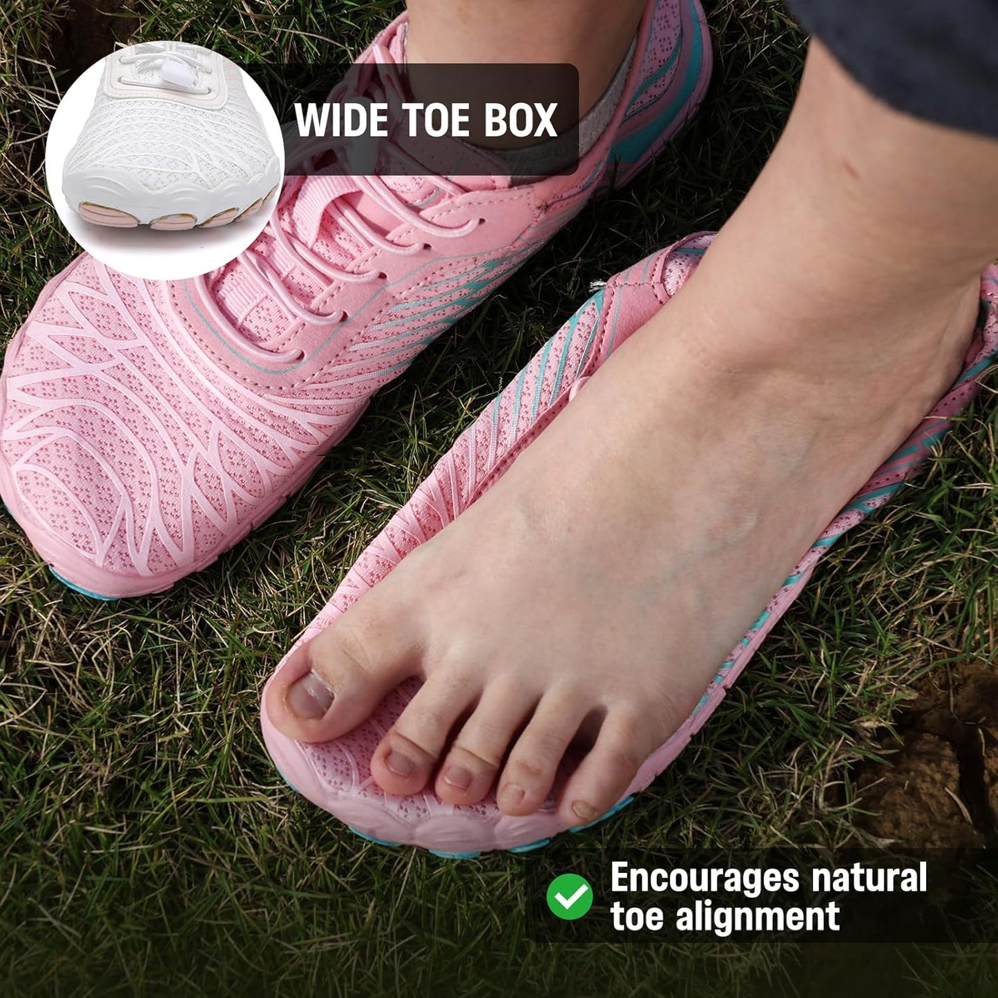 2026 New Barefoot Shoes for Women Mens,Hiking Barefoot Shoes Womens Footwear,Comfortable & Non-Slip Barefoot Vitality Shoe Women's Athletic Footwear,Wide Toe Box Water Shoe for Women Men