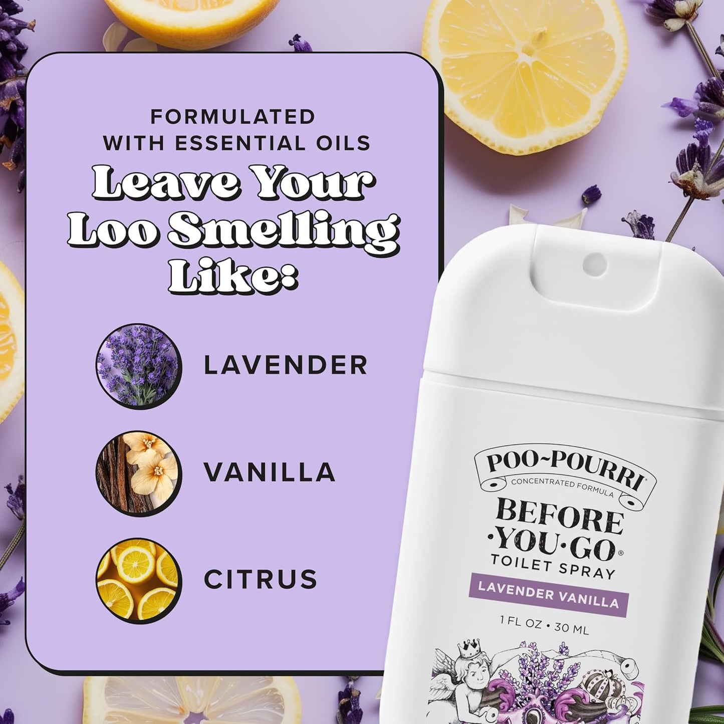 Poo-Pourri Before-You-Go Pocket Toilet Spray, Travel Essentials, 1 Fl Oz, Spring Variety 3 Pack, Each Up to 50 Uses, On-The-Go Bathroom Odor Deodorizer with Essential Oils, TSA Approved Size, 3 Scents