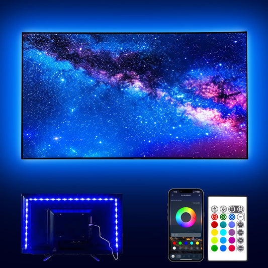 PANGTON VILLA Led Lights for TV LED Backlight for 65-75in TV, 16.4FT RGB