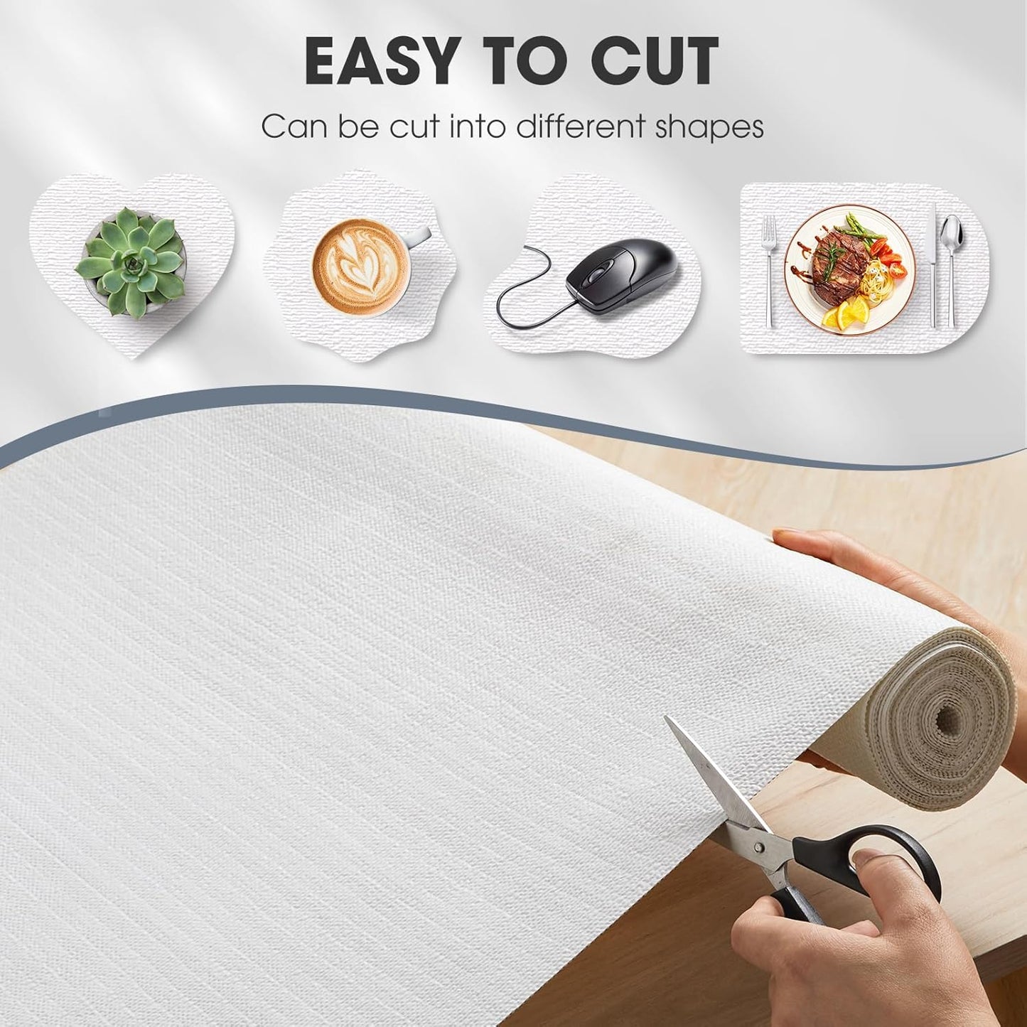 Breathable White Shelf Liner and White Shelf Liner Bundle