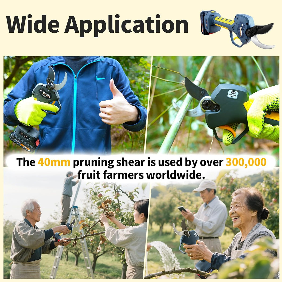 40mm Cordless Pruning Shears Tool Only, Compatible with Makita