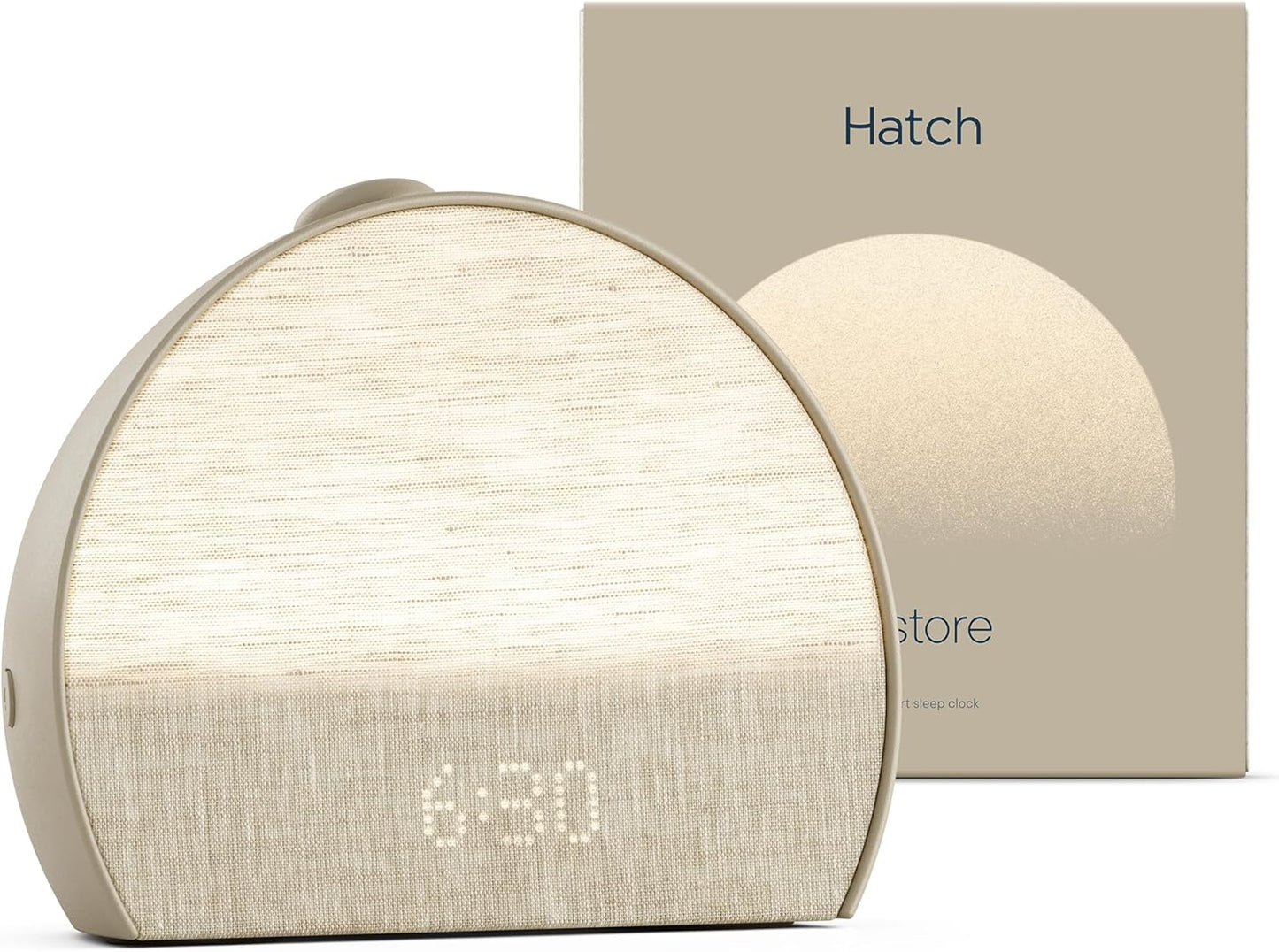 Hatch Restore 3 Sunrise Alarm Clock, Sound Machine, Smart Light (Greige) - White Noise, Screen-Free Sleep Routine
