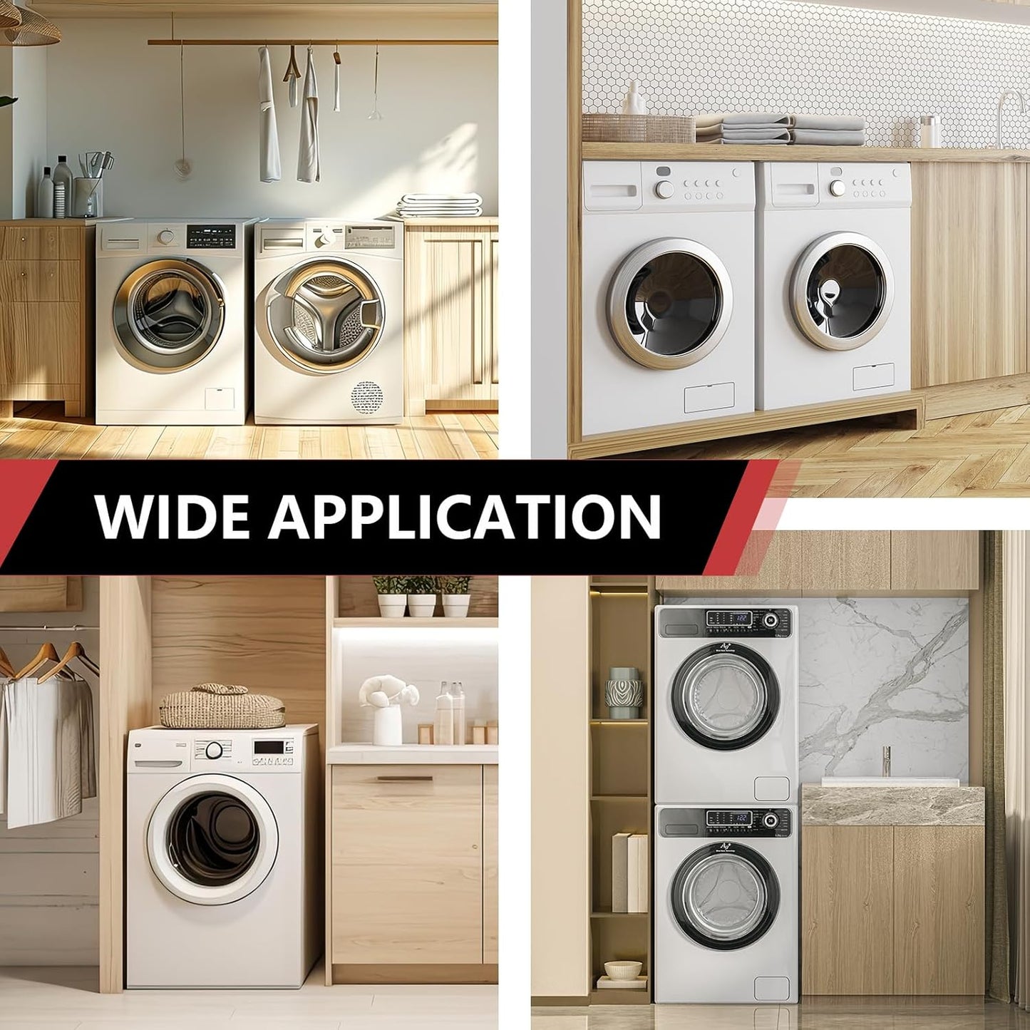 EFIELD Premium Washing Machine (Laundry) Outlet Box with Center Drain, 1/2 inch Sweat MIP x 3/4 inch MHT Connection, White (Standard),(WM029)