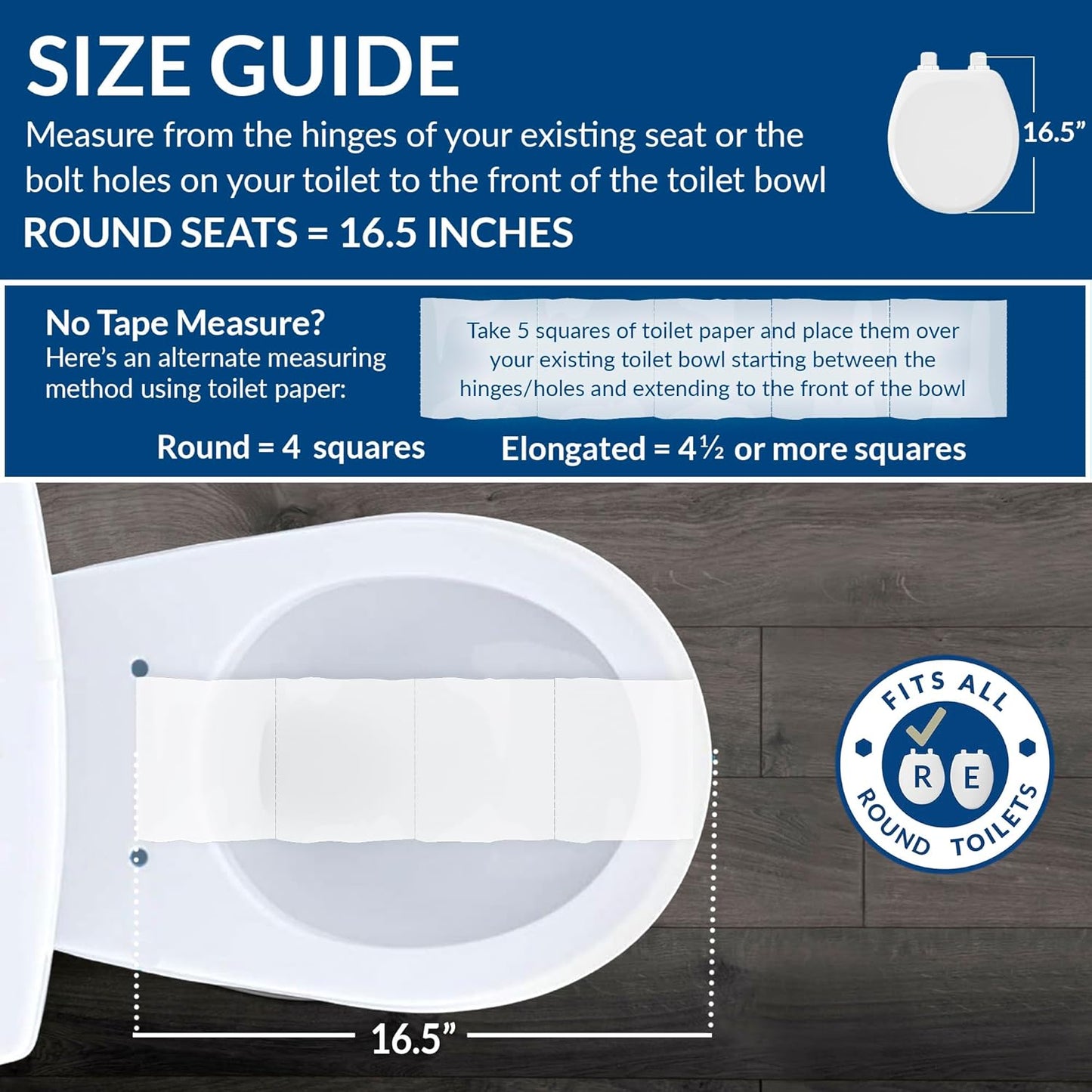 Bemis Assurance 3" Raised Toilet Seat for Seniors, Round, White | Therapist Preferred for Safety, Secure Hinges, Clean Shield Guard
