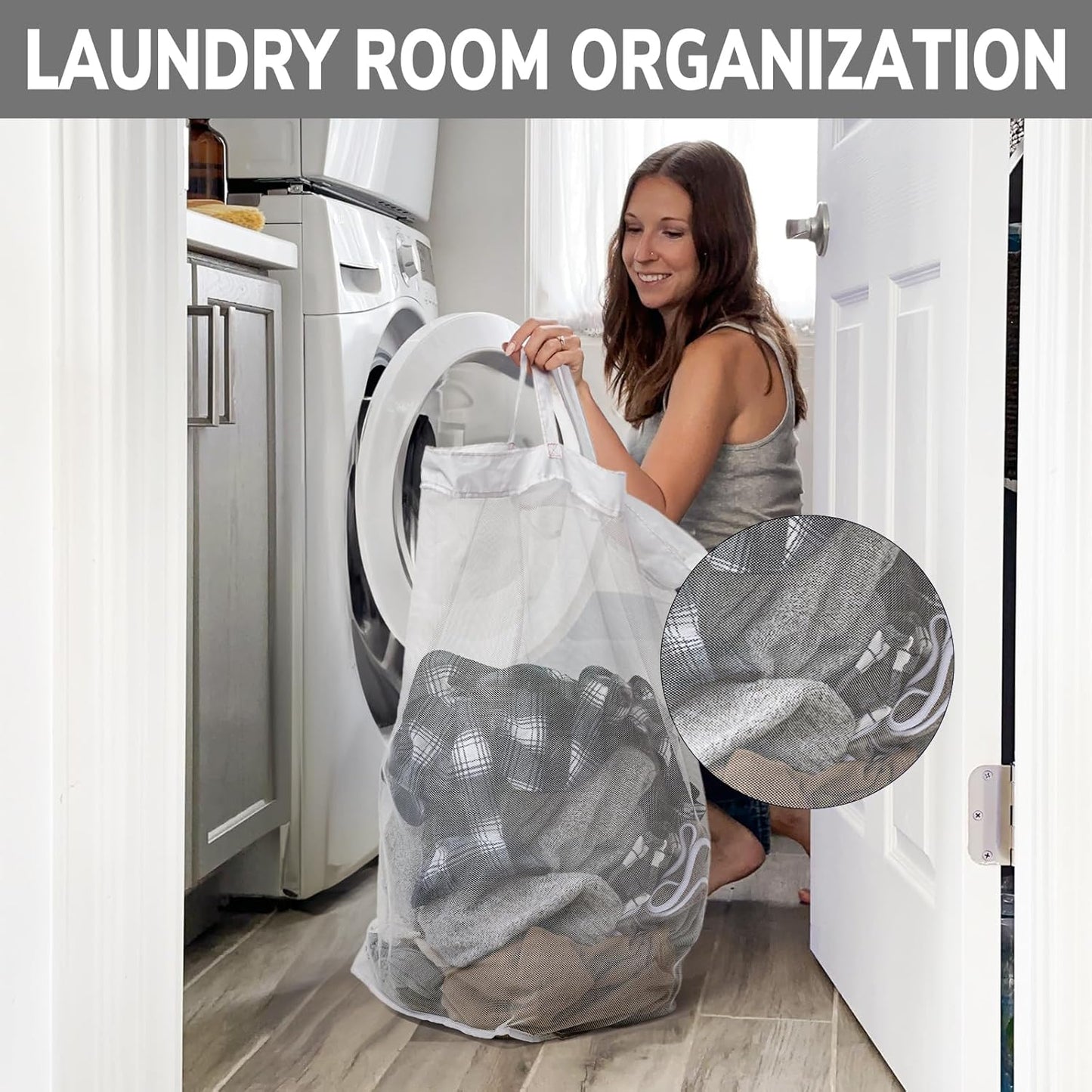 Goodpick Rolling Laundry Hamper with Wheels 75L, Black Laundry Hamper for Dirty Clothes, Collapsible Laundry Basket with Removable Wash, Black Laundry Basket with Wheels