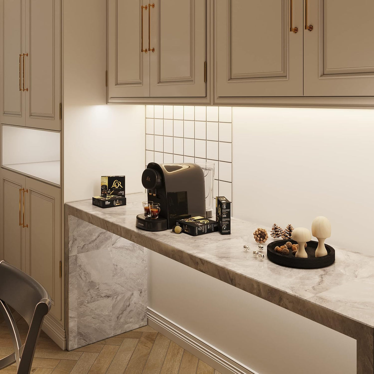 GETINLIGHT 12-inch Hardwired Only LED Under Cabinet Lighting, Daylight White(5000k), Dimmable, Matte White Finished, ETL Listed, IN-0201-11-WH-50