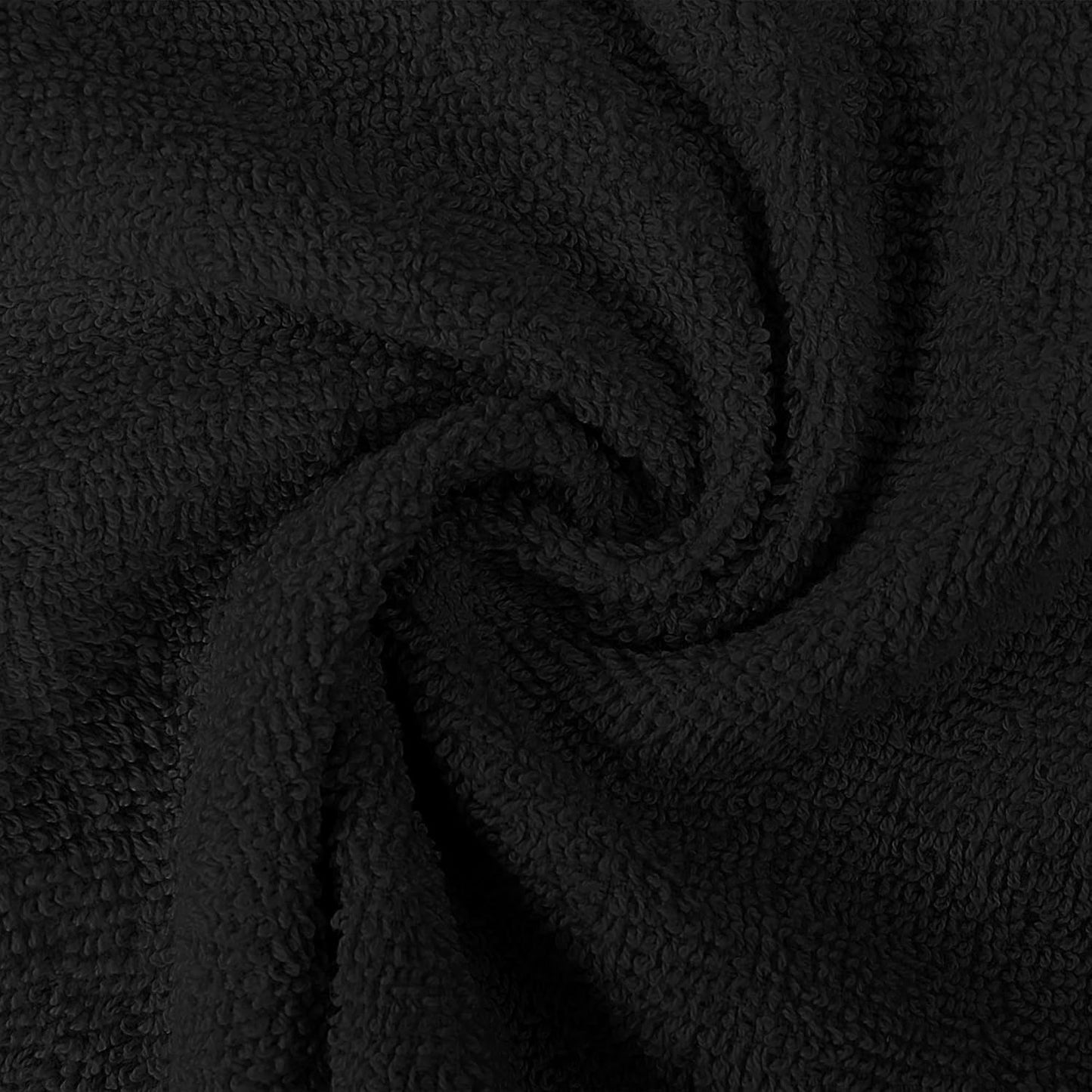 Utopia Towels 12 Pack Premium Wash Cloths Set, 12 by 12 Inches, 100% Cotton Ring Spun, Highly Absorbent and Soft Feel Essential Washcloths for Bathroom, Spa, Gym, and Face, Black