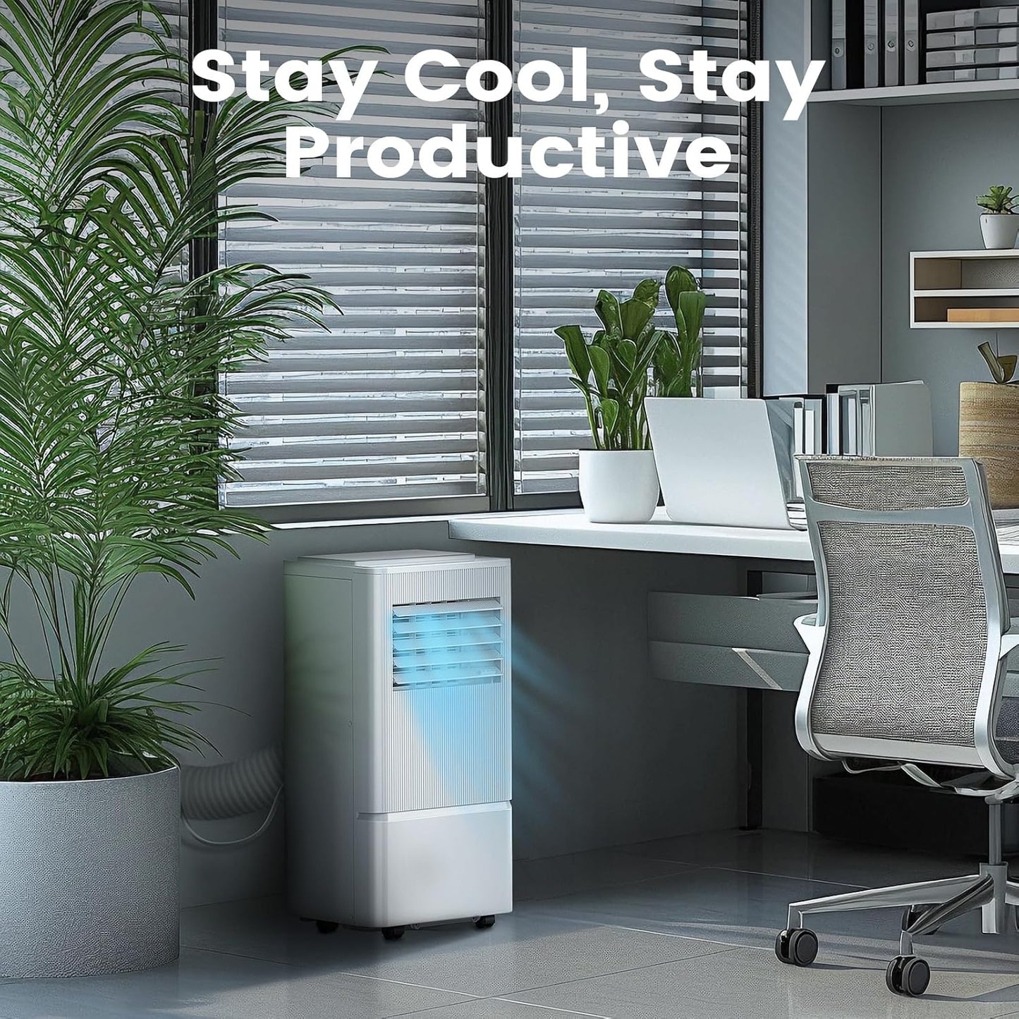Air Choice 10000 BTU Portable Air Conditioners, Air Conditioner Portable for Room Up to 450 Sq.Ft, Remote Control, Sleep Mode, 24H Timer, Dehumidifier & Fan, Portable AC Unit for Bedroom Apartment