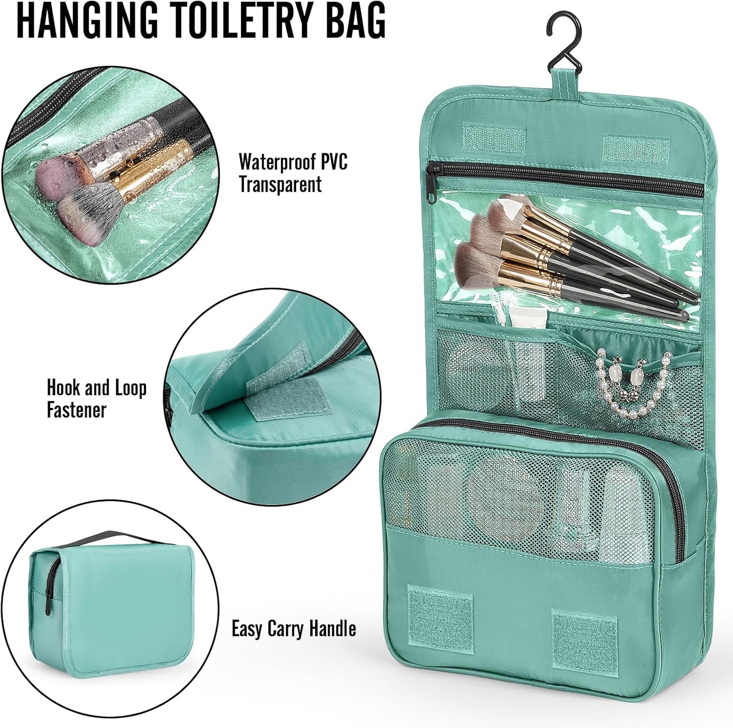 Veken 8 Set Packing Cubes for Travel Essentials, Suitcase Organizer Bags in 4 Sizes, Carry-On Luggage Accessories with Laundry Bag, Airplane Must Have, Gifts for Women Men