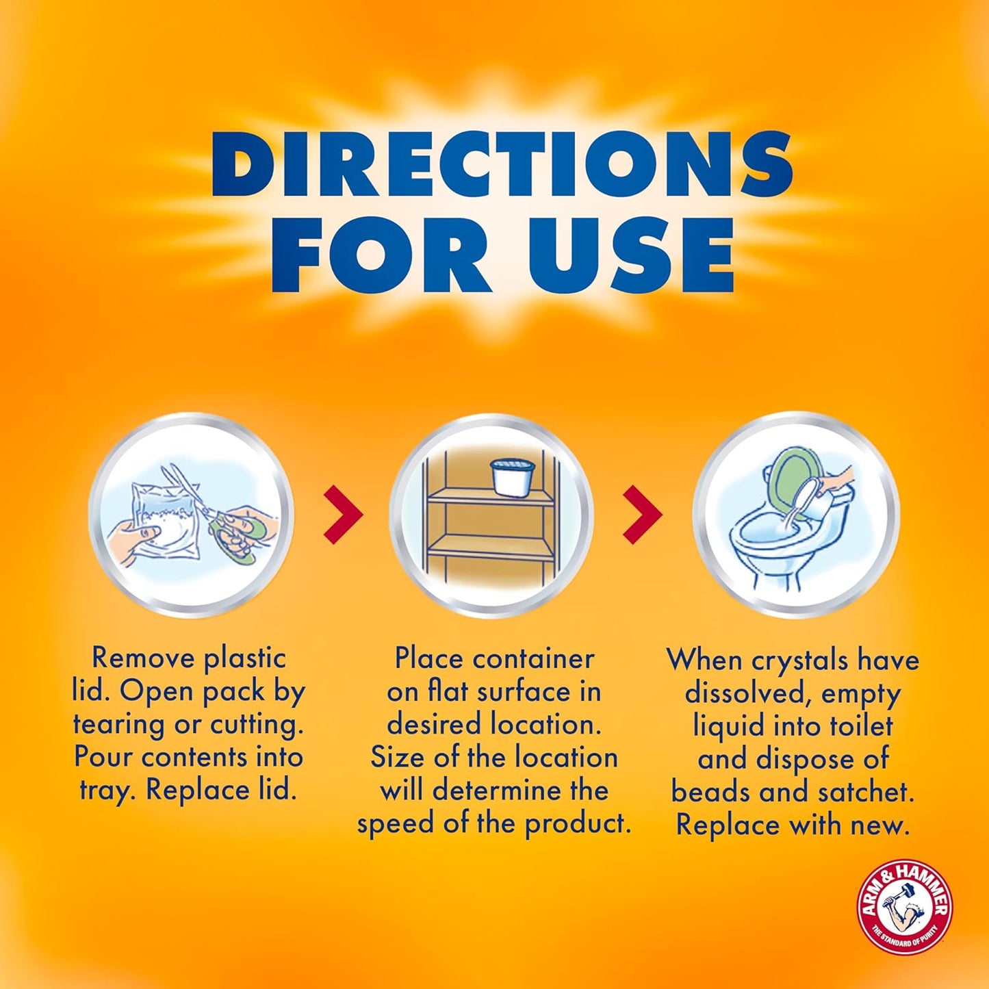 Arm & Hammer Clean Burst Moisture Absorber and Odor Eliminator Tubs, 14 oz., 3 Pack, Attract and Trap Excess Moisture, Eliminate Musty Odors, Convenient and Effective