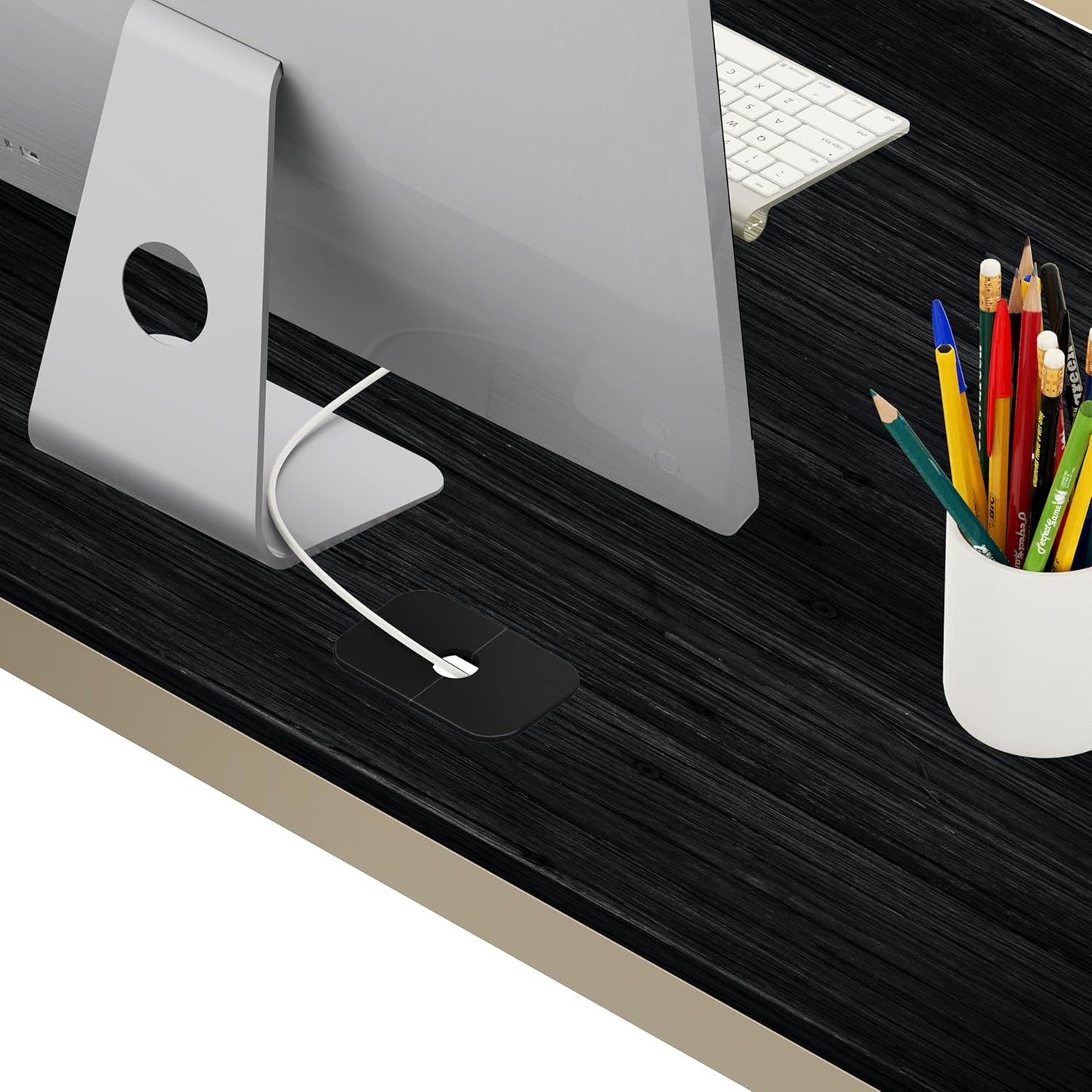 SHW 55-Inch Commercial-Grade Office Computer Desk, Espresso