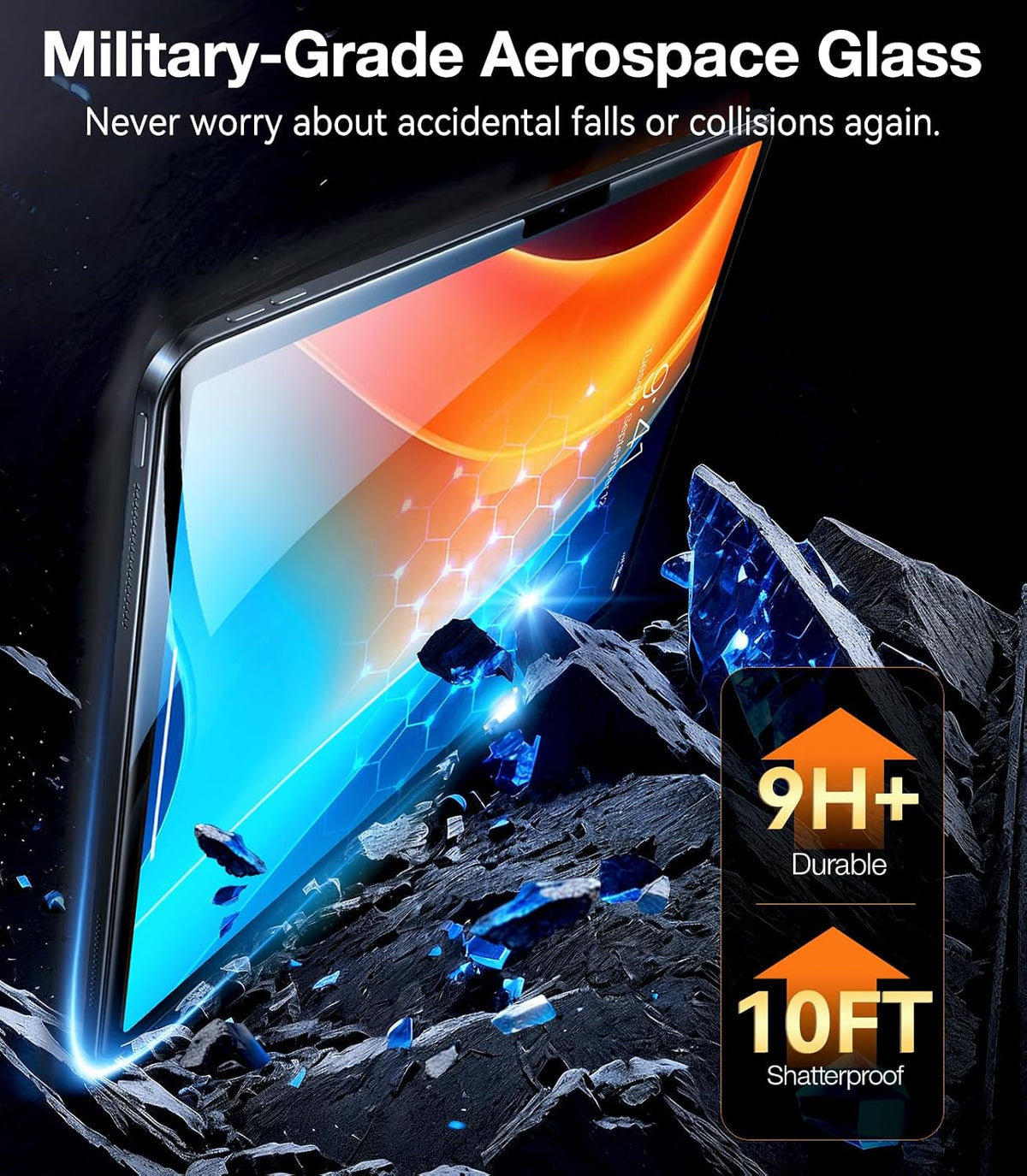 TORRAS for iPad Pro 11 Inch Screen Protector M5/M4, Top 9H+ Tempered Glass