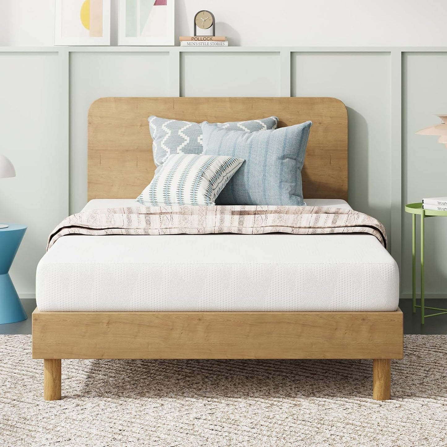 Novilla Twin Mattress, 6 Inch Twin Bed Mattress, Gel Memory Foam Mattresses for Cooling Night Sleep & Pressure Relief, CertiPUR-US Certified