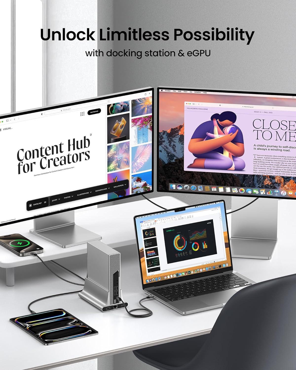 Silkland USB C Monitor Display Cable 3.3FT 4K@144Hz/60Hz, 8K USB C 3.2 Gen 2x2 Video Cable, 20Gbps Data Transfer, 240W PD Charging, Type C Compatible for iPhone 17, MacBook, CarPlay, Portable Monitor