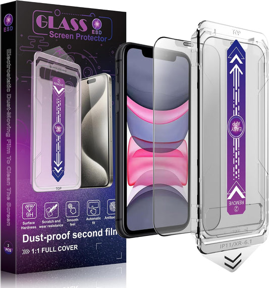 2 Pack Matte Screen Protector for iPhone 11 and iPhon XR 6.1-Inch