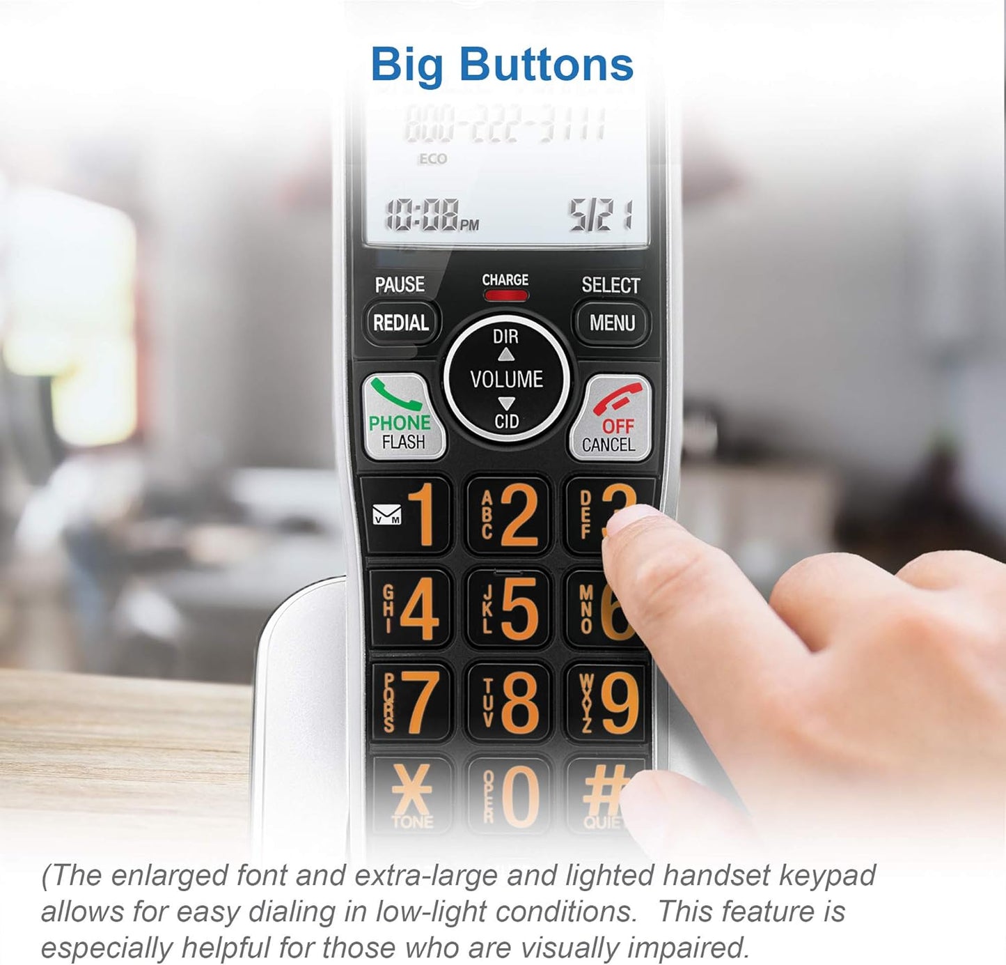 AT&T BL102-2 DECT 6.0 2-Handset Cordless Phone for Home with Answering Machine, Call Blocking, Caller ID Announcer, Audio Assist, Intercom, and Unsurpassed Range, Silver/Black