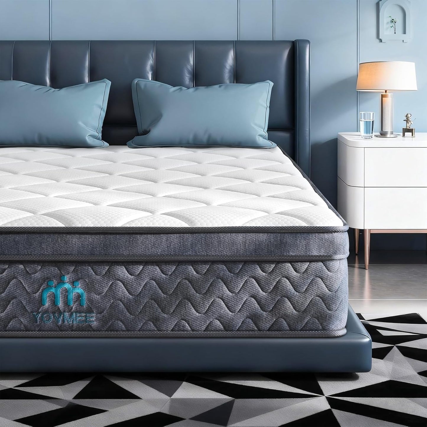 Twin Size Mattress 10 Inch,Twin Mattress in a Box for Cool Sleep Gel Memory Foam Hybrid Bed Mattresses Individual Pocket Springs,Soft&Breathable Comfort Support,Medium Firm Feel,Motion Isolation
