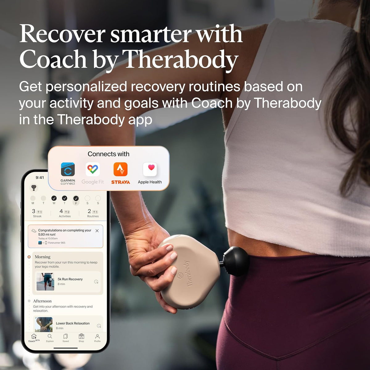 TheraGun Therabody Mini 3rd Gen Massage Gun | Travel Essential, Oat