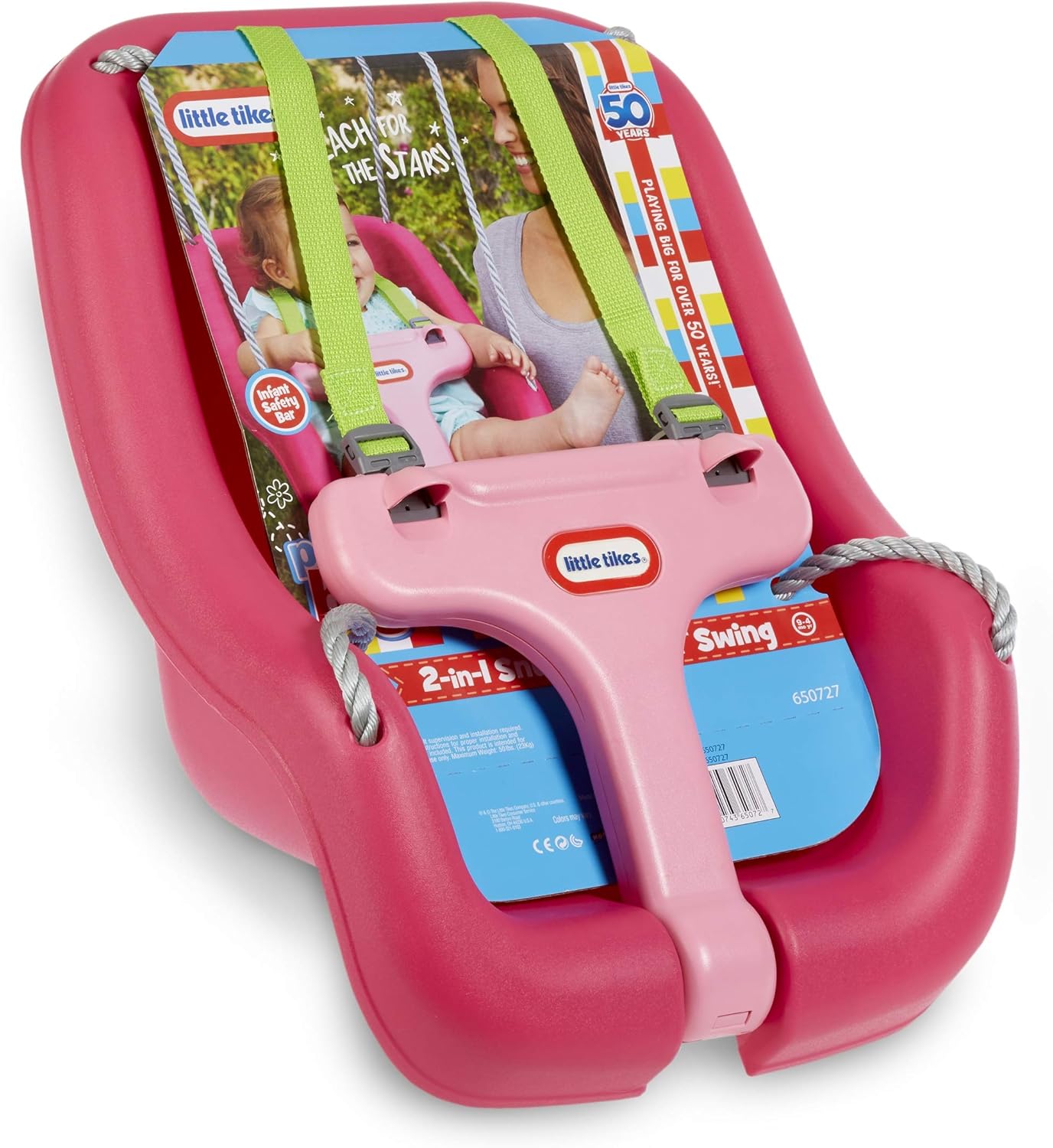 Little Tikes 2-in-1 Snug 'n Secure Swing Magenta