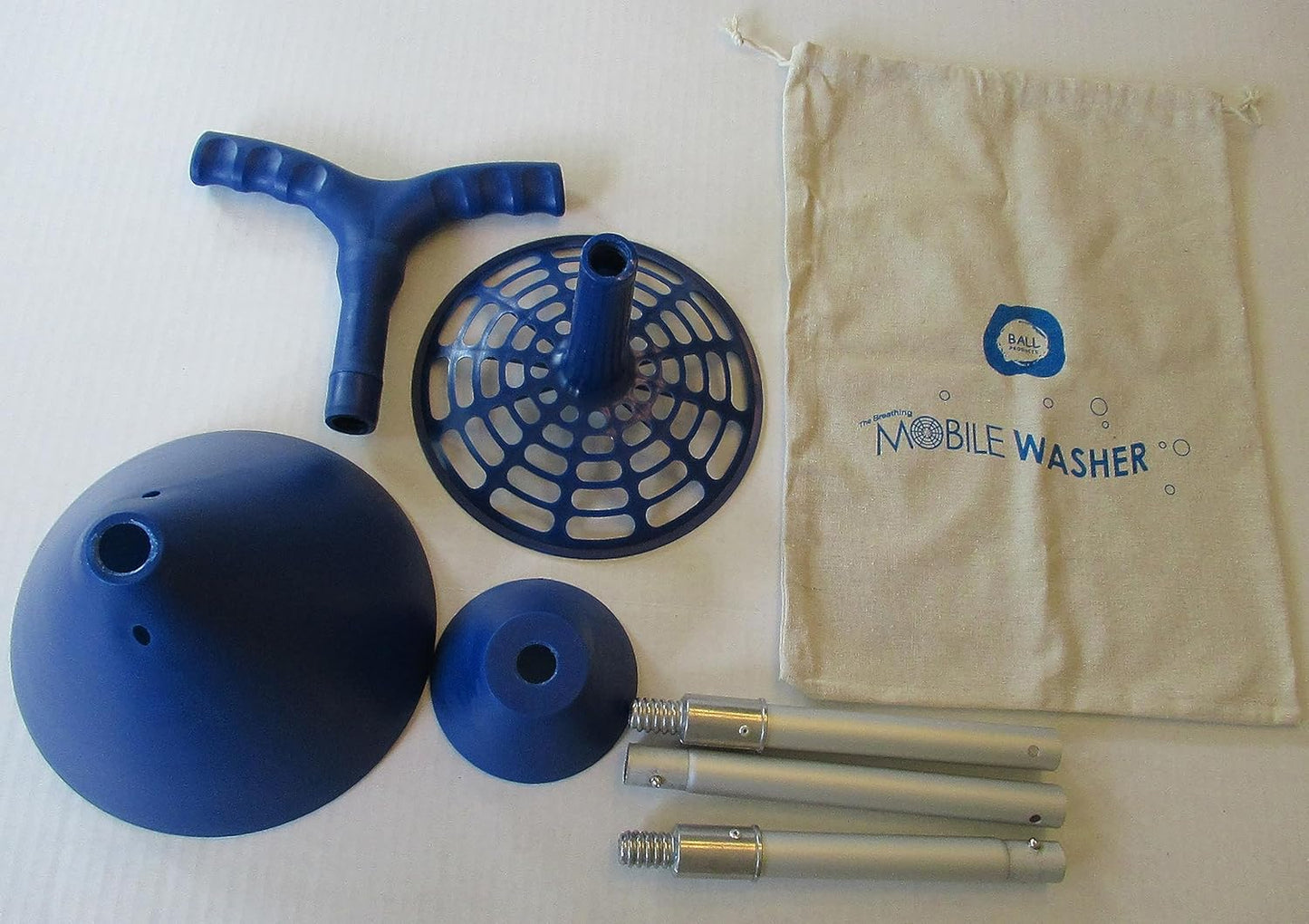 Portable Hand Powered High Efficiency Clothes Washing Machine - Improved Heavy Duty Riveted Metal Threads