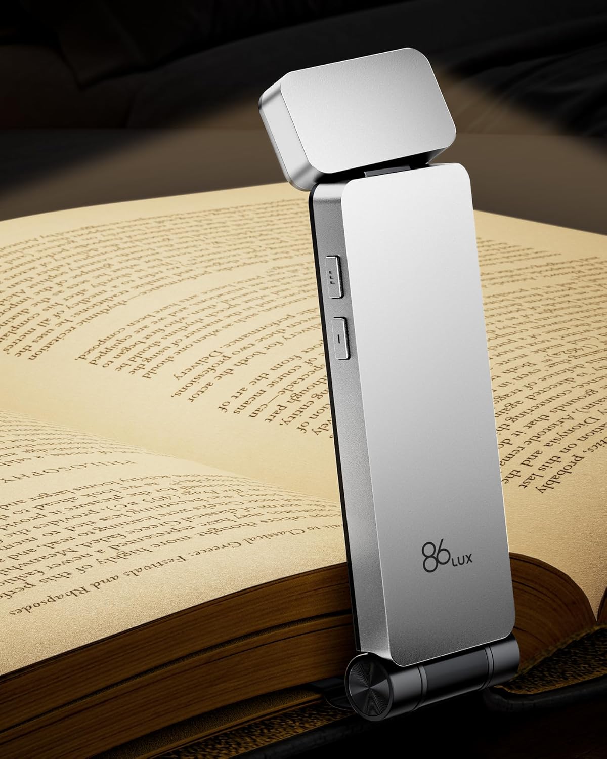 86lux Book Light, Rechargeable Clip-On LED Reading Light for Bed & Night Use - 3 Color Temperatures with Stepless Dimming, Ultralight Bookmark Design for Kids, Book Lovers, Mint Green