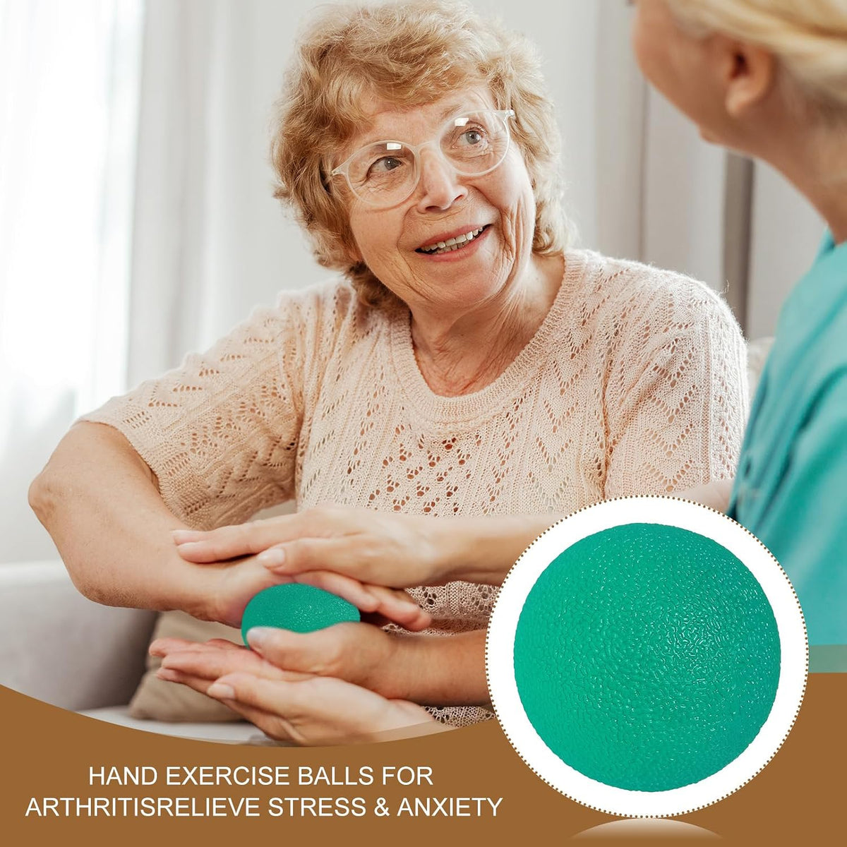 PATIKIL Hand Exercise Balls, Squeeze Balls Stress Balls for Adults Grip Strengthening Occupational Equipment