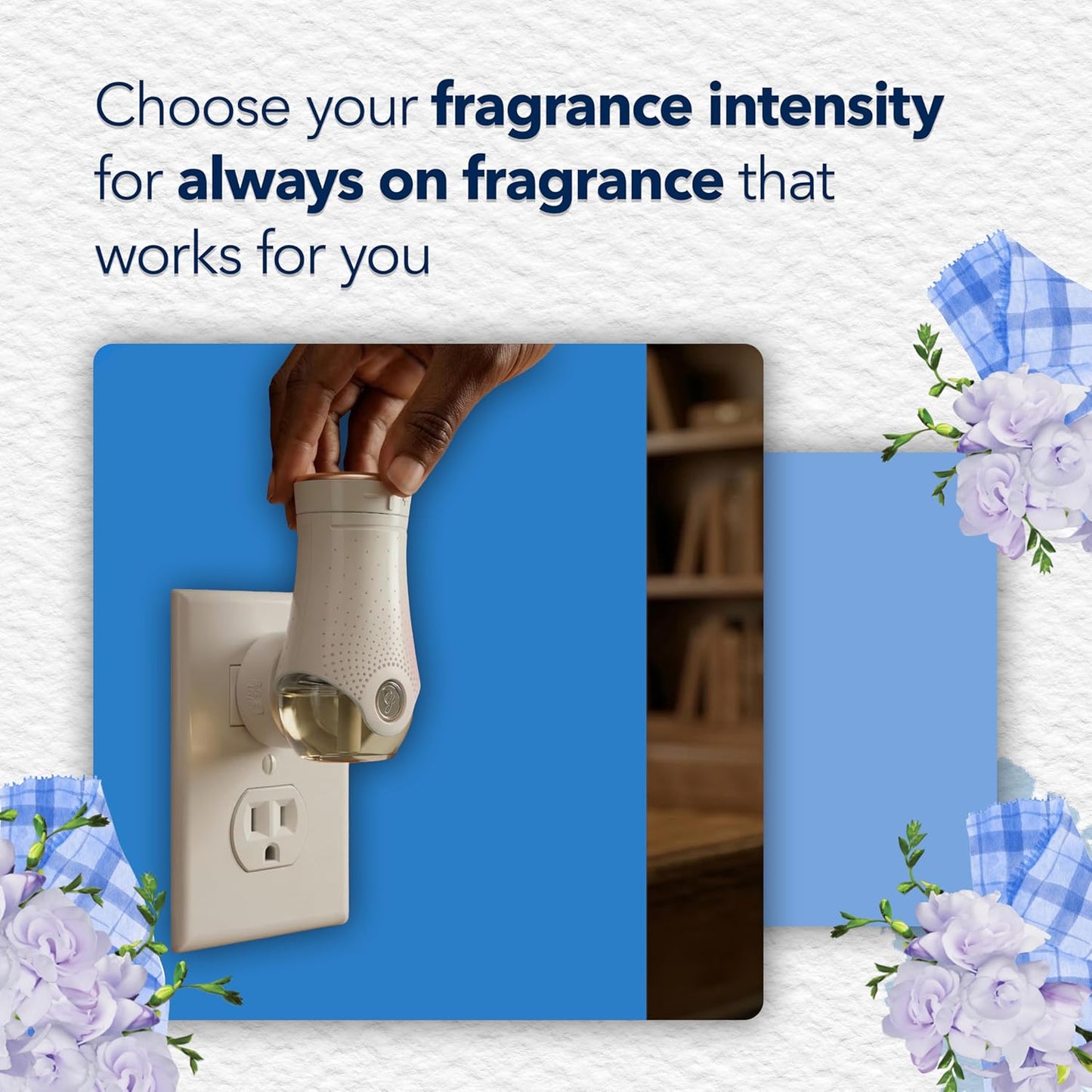 Glade PlugIns Refills Air Freshener, Scented and Essential Oils for Home and Bathroom, Clean Linen, 6.7 Fl Oz, 10 Count