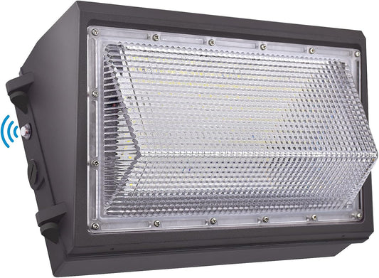 100W LED Wall Pack Light, Dusk to Dawn Photocell, 13000LM 5000K Daylight AC100-277V IP65 Waterproof LED Wall Pack Outdoor Exterior Light ETL Listed