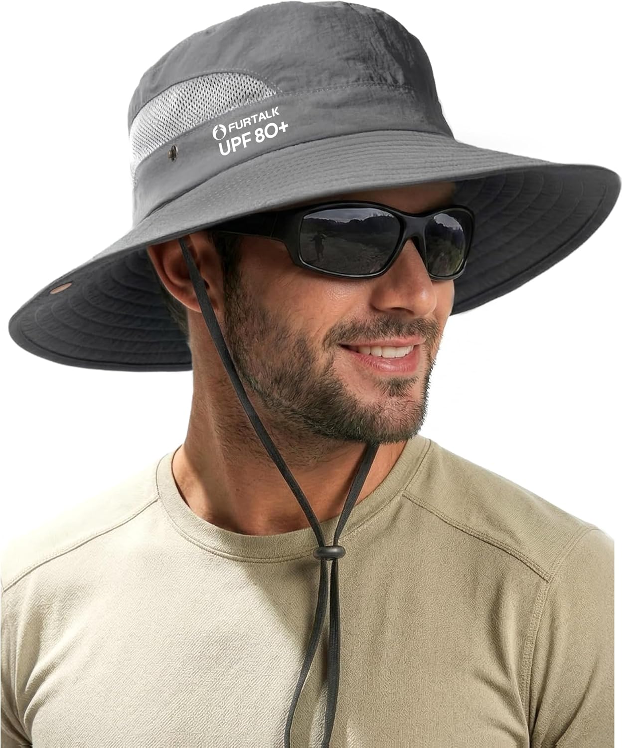 FURTALK Mens Bucket Sun Hat UPF 80+ Wide Brim Hiking Fishing Beach Outdoor Hats