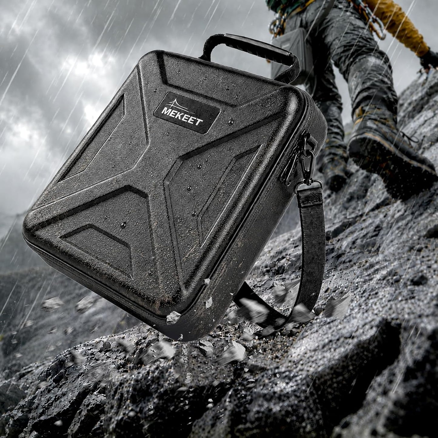 Starlink Mini Case - Ultra-Light Portable Storage for Starlink Mini Dish & Accessories, Shockproof & Splash-Resistant, Dual Carry Options, Ideal for Travel, Camping, RV Adventure (Black)‌