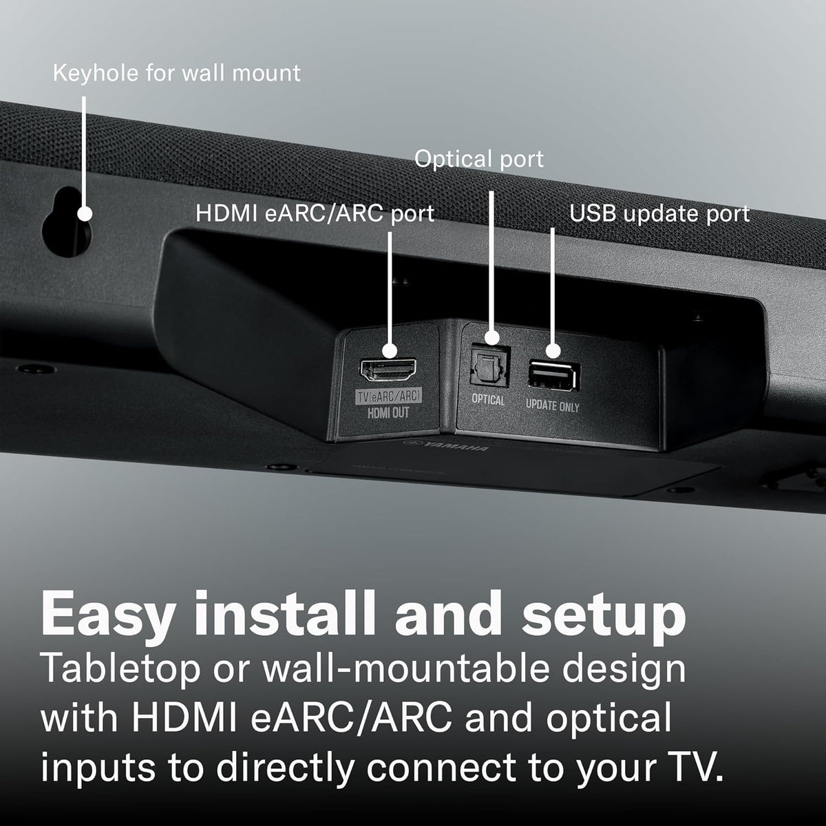 YAMAHA SR-B40A Dolby Atmos Sound Bar with Wireless Subwoofer (Black)