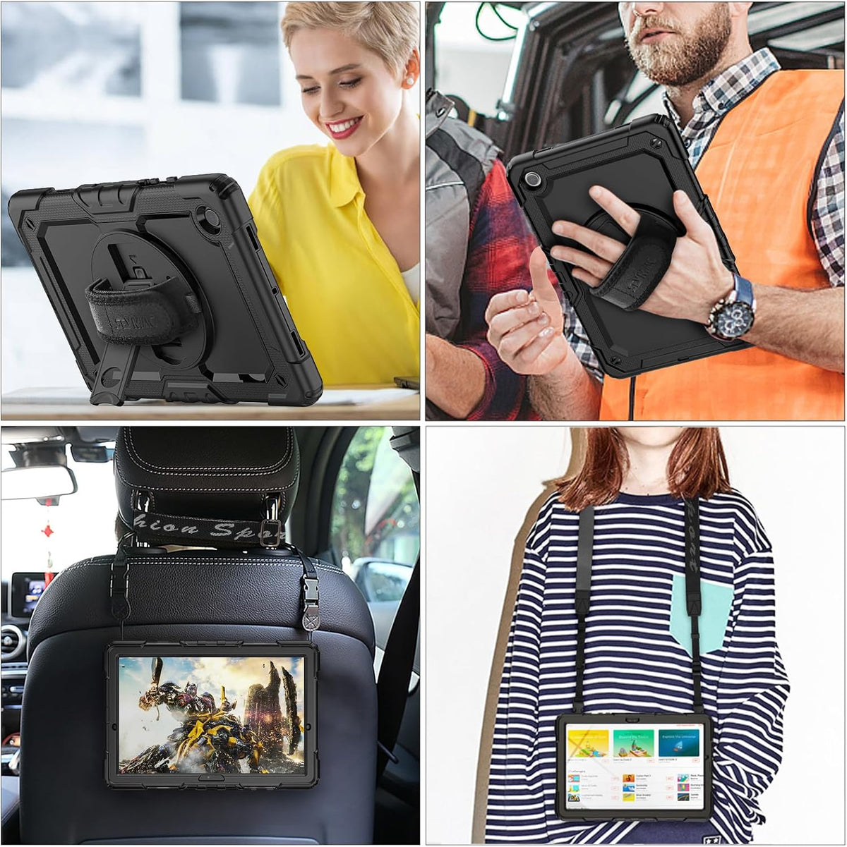 SEYMAC stock Case for Samsung Galaxy Tab S6 Lite (2024-2020) 10.4'' Black