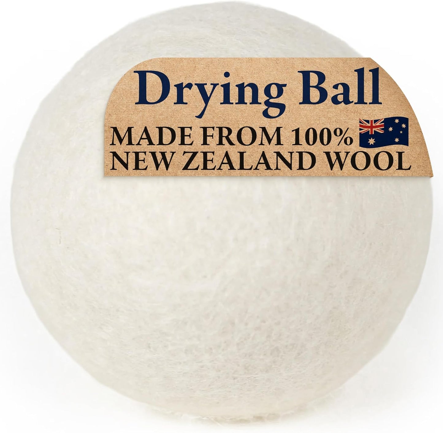 Handy Laundry Wool Dryer Balls - Natural Fabric Softener, Reusable, Reduces Clothing Wrinkles and Saves Drying Time, Better Alternative to Plastic Balls and Liquid Softener (Pack of 6)