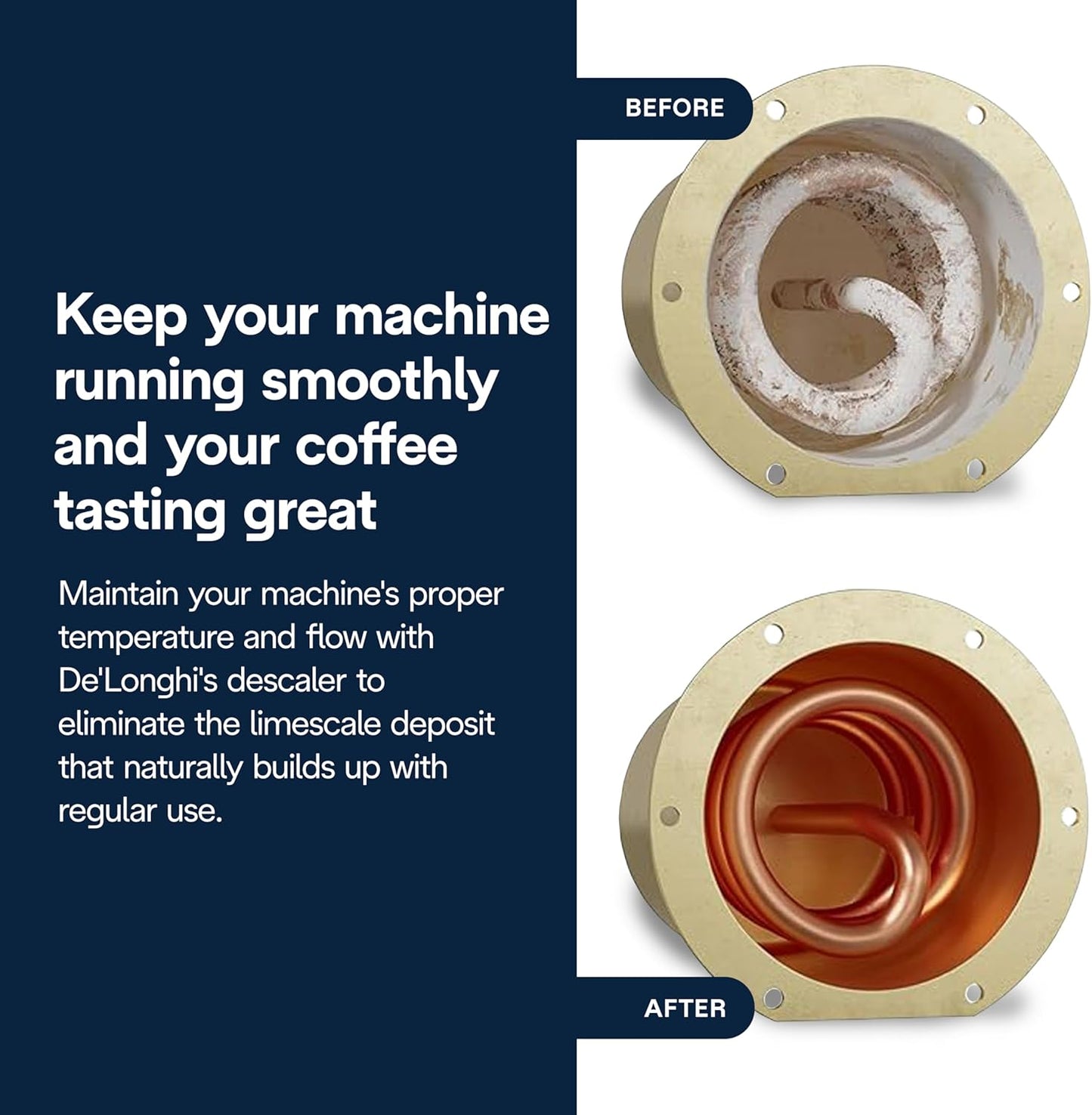De'Longhi EcoDecalk Descaler, Universal Descaling Solution for Coffee & Espresso Machines, 16.90 oz (5 uses)