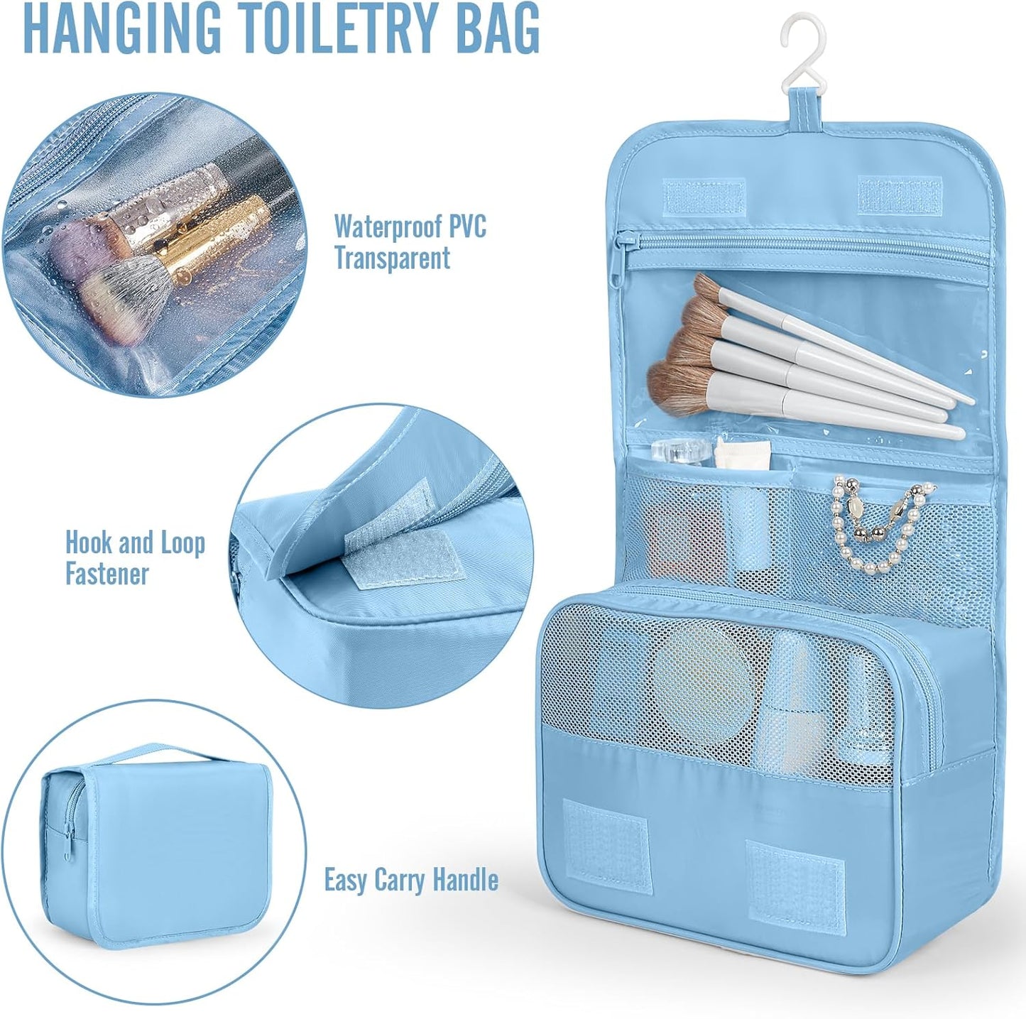 Veken 10 Set Packing Cubes for Travel Essentials, Suitcase Organizer Bags in 4 Sizes, Carry-On Luggage Accessories with Laundry Bag, Airplane Must Have, Gifts for Women Men