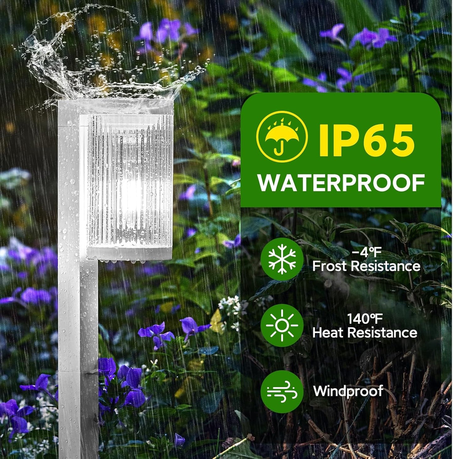 ELECLINK Solar Pathway Lights Outdoor, 6 Pack Upgraded Outdoor Solar Lights for Outside Super Bright Up to 12Hrs, IP65 Waterproof Solar Garden Lights for Yard Walkway Path Driveway Sidewalk
