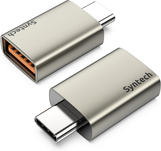 Syntech USB C to USB Adapter 2-Pack, 10Gbps Type C Male to USB 3.2 Female