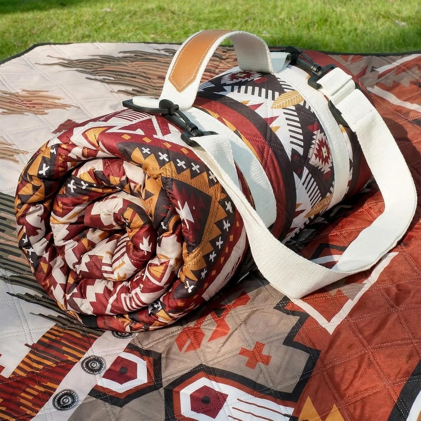 Genovega Waterproof Picnic Blanket Outdoor Camping Beach Mat Rug Extra Large Foldable Essential Roadtrip Gadget Rv Accessories Glamping Tent Gear Must Haves Hiking Stuff Backpacking Necessities Gift