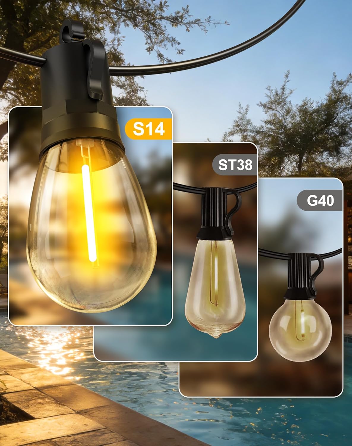50ft-Solar-Powered-Lights-Outdoor-Waterproof-String Lights-Outside-Patio-Yard-Garden-Fence-Backyard-Deck-Porch-Balcony-Patios-Camping-Battery-Operated-LED-Fairy-Strip-Lighting-Hanging-Edison-Bulbs-S14