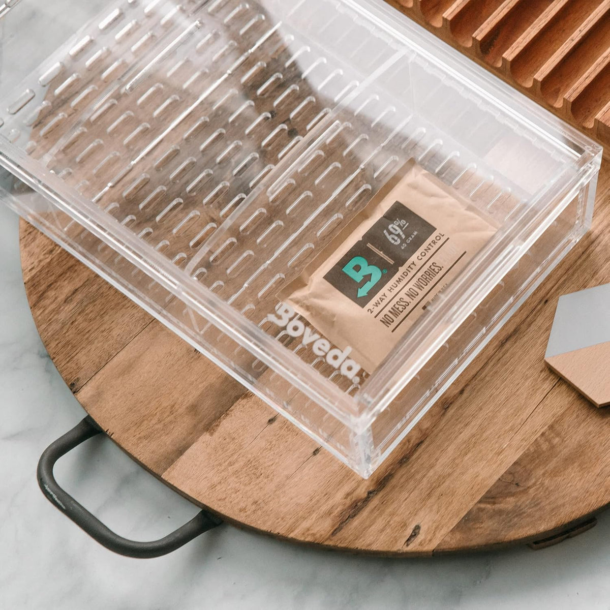 Boveda 69% Two-Way Humidity Control Packs For Plastic & Wood Humidifier Boxes & Zip Lock Bags – Size 60 – 20 Pack – Moisture Absorbers – Humidifier Packs – Hydration Packets in Resealable Bag