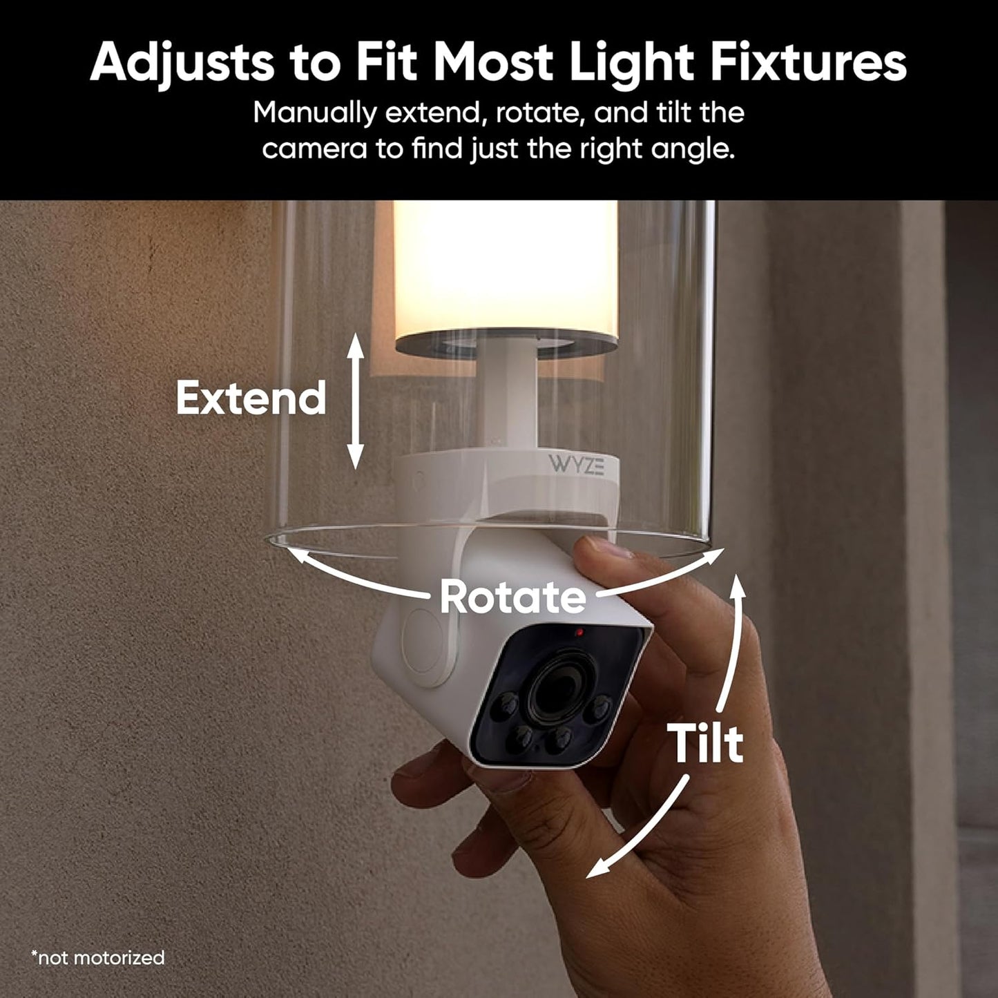 WYZE Bulb Cam - 2K HD Smart Light Bulb Security Camera with Color Night Vision, 800-Lumen Dimmable LED, 160° Wide View, Motion Detection & Siren, E26 Socket, Alexa/Google/IFTTT
