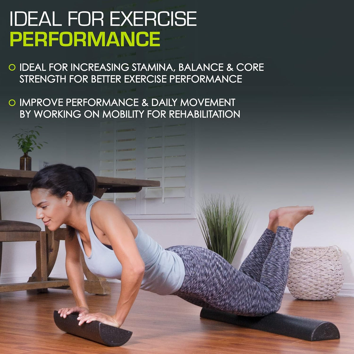 ProsourceFit High Density Foam Rollers - inches long. Firm Full Body Athletic Massager for Back Stretching, Yoga, Pilates, Post Workout Trigger Point Release