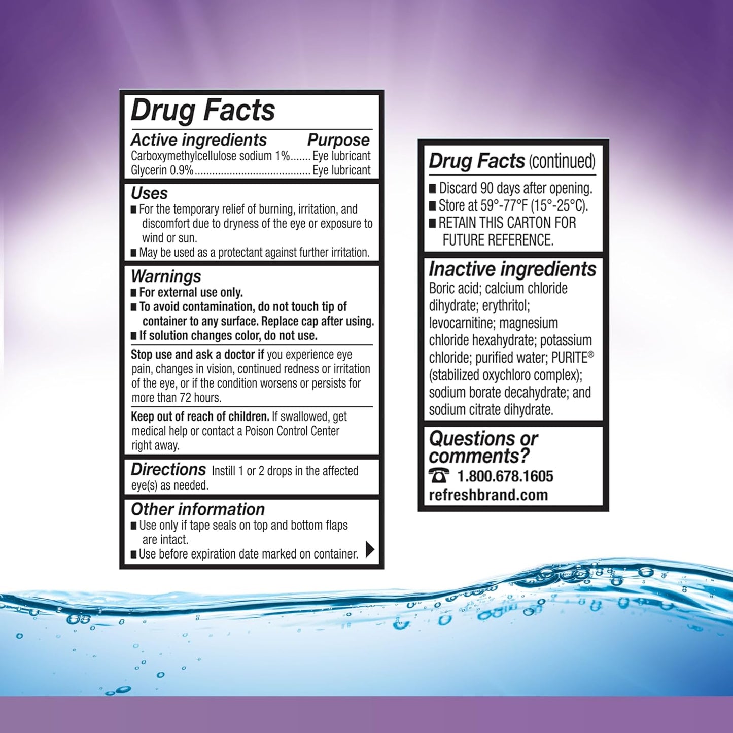 Refresh Optive Gel Drops Lubricant Eye Gel For Dry Eyes, 0.33 Oz Sterile