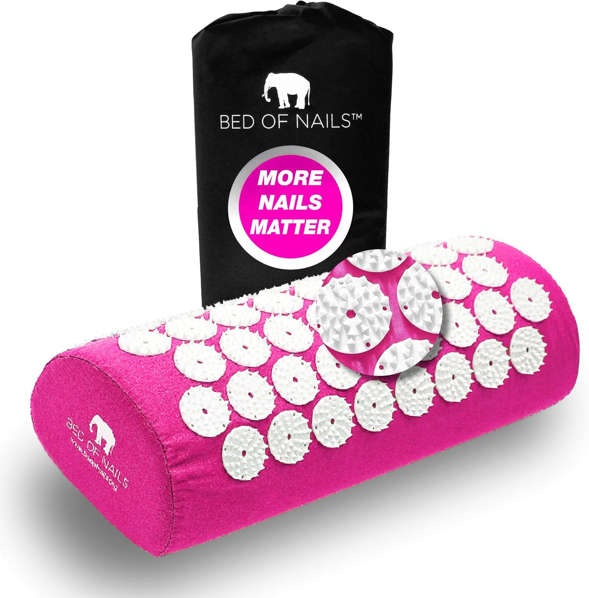Bed of Nails Acupressure Mat – Original Bon Acupressure Design with 8820 Precision Nails, 29 x 16 x 1", Jet Black