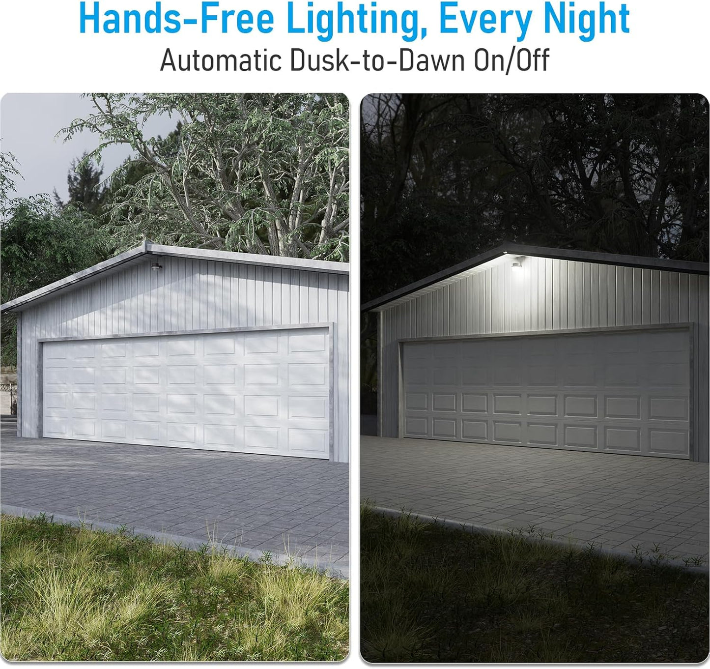 TORCHSTAR LED Barn Light, Dusk to Dawn Area Lights with Photocell, Outdoor Security Flood Lighting, ETL & FCC Listed, IP65 Waterproof, Aluminum Housing, 110-277V, Garage, Yard, 5000K Daylight, Bronze